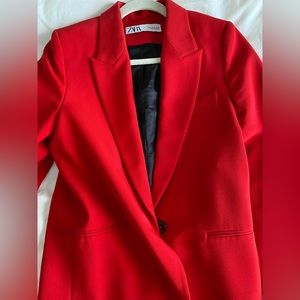Zara Red Blazer, size small